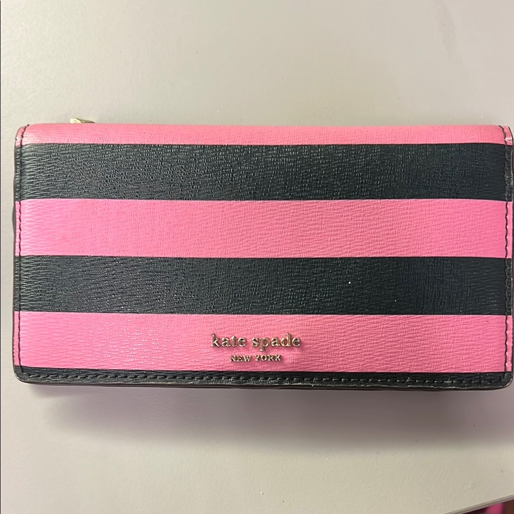 Kate Spade Pink and Black Modern Wallet